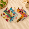 Set of 4 Vintage Kantha Pot Holders – Handmade Cotton Sari Hot Pads - Image 5