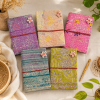 Set of 2 Vintage Kantha Handmade Journals – Recycled Sari Fabric Notebook, 100 Pages Boho Indian Diary - Image 5