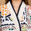 Handmade Kantha Kimono Robe – Multicolor Block Print Cotton Jacket with Belt & Pockets, Boho Women’s Wear - Image 5