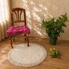 Handmade Round Jute Rug – Assorted Printed & Braided Boho Area Rug – Natural Indian Floor Mat - Image 5