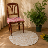 Handmade Round Jute Rug – Assorted Printed & Braided Boho Area Rug – Natural Indian Floor Mat - Image 5