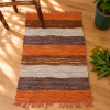 Handmade Cotton Chindi Rag Rug – Assorted Boho Woven & Tufted Floor Mat – Multicolor Recycled Fabric Rug - Image 2