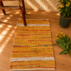 Handmade Cotton Chindi Rag Rug – Assorted Boho Woven & Tufted Floor Mat – Multicolor Recycled Fabric Rug - Image 3