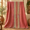 Sky Blue Vintage Kantha Quilt 60 x 90 Inches – Handmade Cotton Bedspread Throw – One of a Kind - Image 5