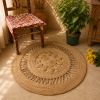 Handmade Round Jute Rug – Natural Braided Boho Area Rug – Rustic Farmhouse Floor Mat - Image 2
