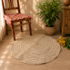 Handmade Round Jute Rug – Natural Braided Boho Area Rug – Rustic Farmhouse Floor Mat - Image 5