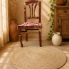 Handmade Round Jute Rug – Natural Braided Boho Area Rug – Rustic Farmhouse Floor Mat - Image 3