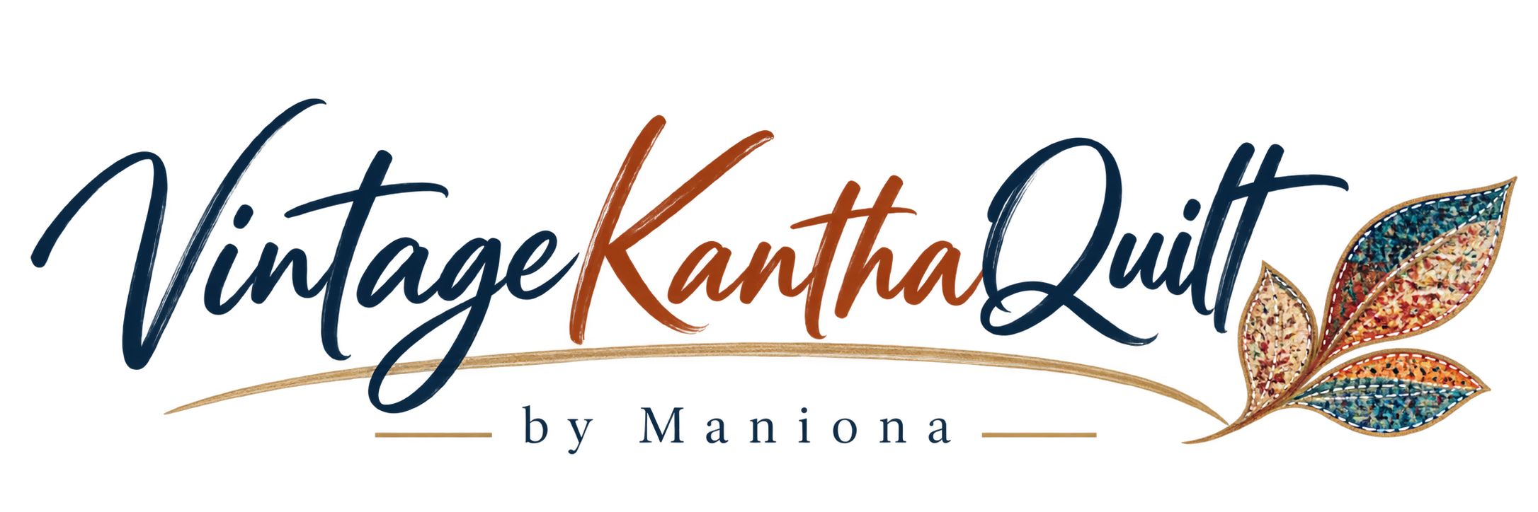 Vintage Kantha Quilt by Maniona