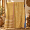 Vintage Kantha Quilt 60x90 Inches – Handmade Cotton Patchwork Bedspread Throw – Green Pink Purple - Image 5