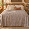 Vintage Pastel Floral Kantha Quilt 60x90 Inches – Hand Stitched Cotton Boho Bedspread Throw - Image 2