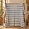 Vintage Handmade Kantha Quilt – Soft Grey Floral Cotton Bedspread, Hand Stitched Indian Throw, 60 x 90 Inches - Image 5