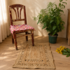 Handmade Round Jute Rug – Assorted Printed & Braided Boho Area Rug – Natural Indian Floor Mat - Image 6