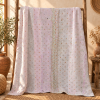 Powder Blue & Pink Vintage Kantha Quilt 60 x 90 Inches – Handmade Cotton Bedspread – One of a Kind - Image 5
