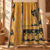Blue Grey Floral Vintage Kantha Quilt – Handmade Recycled Cotton Bedspread Throw 60x90 Inch - Image 5