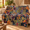 Assorted Black Patchwork Kantha Quilt 60x90 – Handmade Cotton Bedspread