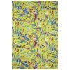 Yellow and Blue Peacock Floral Handmade Cotton Kantha Quilt – Single 60×90 inches - Image 3