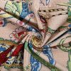 Blush Pink and Blue Peacock Floral Handmade Cotton Kantha Quilt – Single 60×90 inches - Image 4