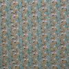 Teal Blue Paisley Floral Handmade Cotton Kantha Quilt – Double 90×108 inches - Image 5