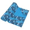 Bright Blue Peacock Floral Handmade Cotton Kantha Quilt – Double 90×108 inches - Image 2