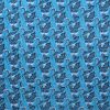 Bright Blue Peacock Floral Handmade Cotton Kantha Quilt – Double 90×108 inches - Image 5