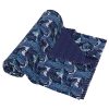 Navy Blue Peacock Floral Handmade Cotton Kantha Quilt – Double 90×108 inches - Image 2