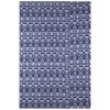 Indigo Blue and White Geometric Handmade Cotton Kantha Quilt – Single 60×90 inches - Image 3