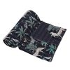 Black and Grey Botanical Handmade Cotton Kantha Quilt – Double 90×108 inches - Image 2