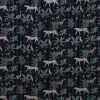 Black and Grey Botanical Handmade Cotton Kantha Quilt – Double 90×108 inches - Image 5
