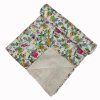 Cream Multicolor Botanical Handmade Cotton Kantha Quilt – Multiple Sizes