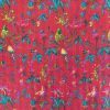 Hot Pink and Teal Floral Handmade Cotton Kantha Quilt – Double 90×108 inches - Image 3