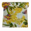 Yellow and Green Bird Floral Handmade Cotton Kantha Quilt – Multiple Sizes - Image 2