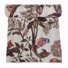 Cream and Brown Bird Botanical Handmade Cotton Kantha Quilt – Multiple Sizes - Image 2