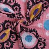 Pink and Purple Medallion Handmade Cotton Kantha Quilt – Double 90×108 inches - Image 4