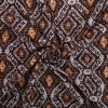 Brown and Orange Geometric Handmade Cotton Kantha Quilt – Double 90×108 inches - Image 3