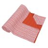 Soft Pink Striped Handmade Cotton Kantha Quilt – Double 90×108 inches - Image 2