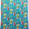 Blue Frida Botanical Kantha Quilt - Image 2