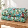 Aqua Frida Botanical Kantha Quilt - Image 5
