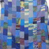 Blue Patola Silk Patchwork Kantha Quilt - Image 2