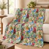 Ivory Frida Botanical Kantha Quilt - Image 3