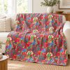 Red Frida Botanical Kantha Quilt - Image 3