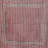Dusty Red and Sage Geometric Ajrak Hand Block Kantha Quilt – Single or Double - Image 2
