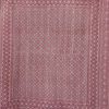Rose Pink and Ivory Medallion Ajrak Hand Block Kantha Quilt – Single or Double - Image 2