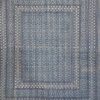 Deep Indigo Blue Geometric Ajrak Hand Block Kantha Quilt – Single or Double - Image 2